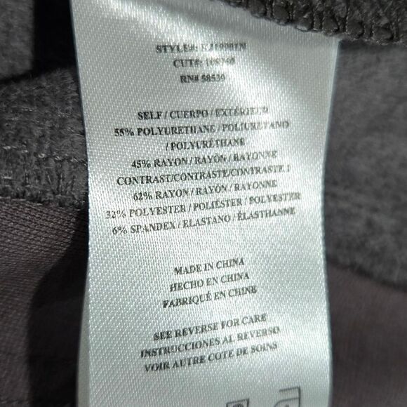 🐢 KUT from Kloth,  Gray faux leather drape front jacket 🧥 Size Small VG - Picture 12 of 15